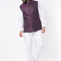 Purple Cotton Bundi Jacket image 0