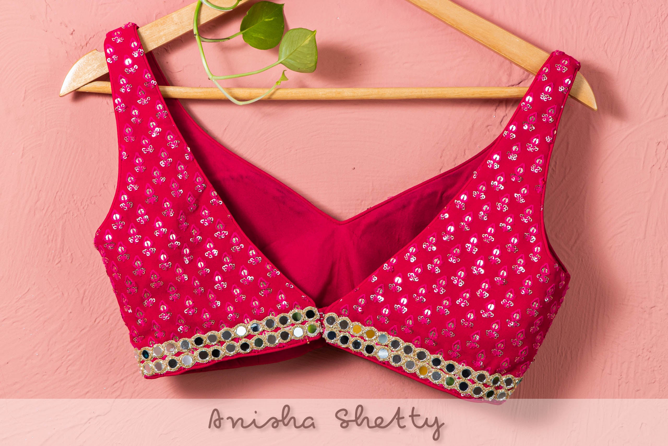 Tropical Print Mirror Lehenga Set image 2