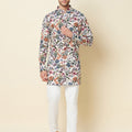 Floral Linen Kurta image 0