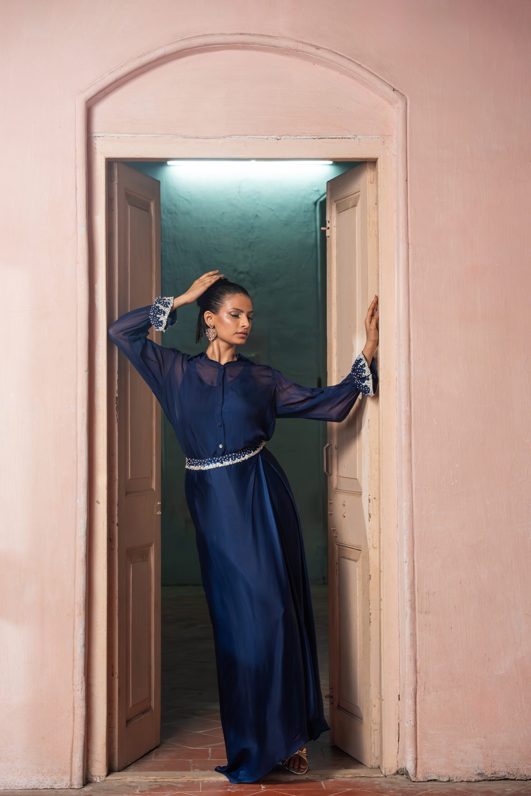 Nilima Draped Skirt Set image 0