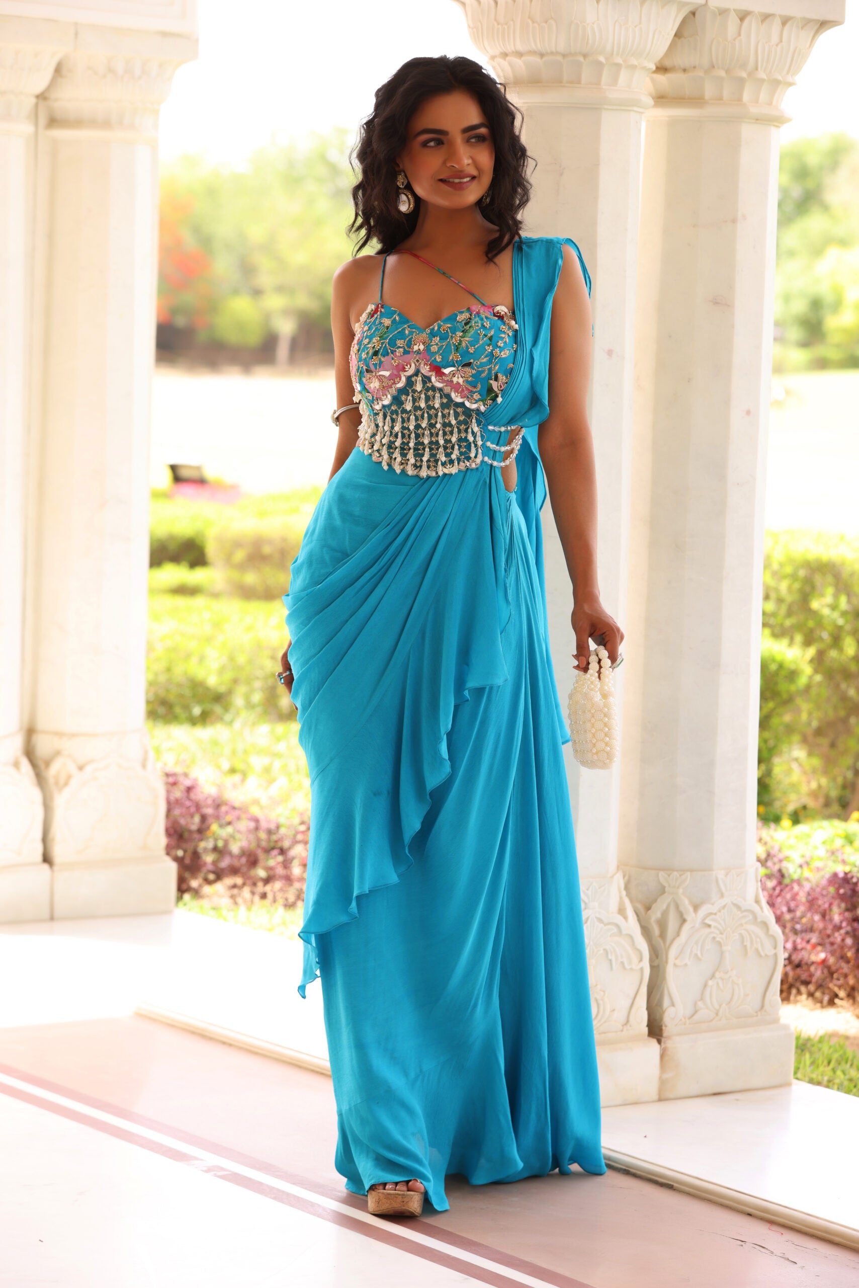 Ruffled Drape Skirt Set image 0