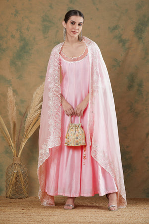 Baby Pink Anarkali - Custom image