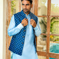 Pineapple Bundi Jacket with Kurta Set image 0