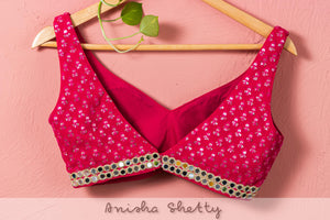 Hot Pink Mirror Sharara Set image 2