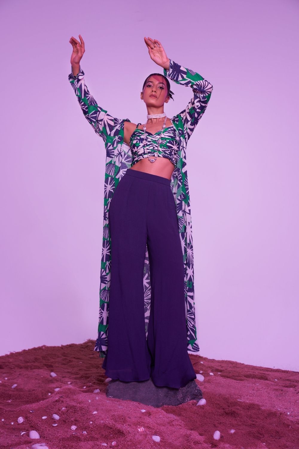 Palms and Prints Cape Set - XL image