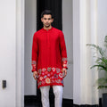 Dawn Highlighted Applique Kurta Paidawn With Pants image 0