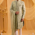 Floral Embroidered Sherwani Set image 0