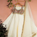 Ivory Kaleidoscope Dream Blouse with Ivory Stonework Lehenga &amp; Ivory Dupatta image 0