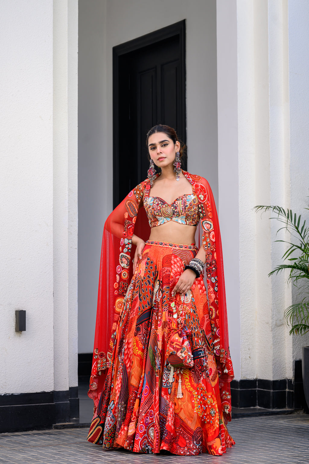 Dawn Highlighted Lehenga Paidawn With Highlighted Blouse And Highlighted Applique Dupatta image 2
