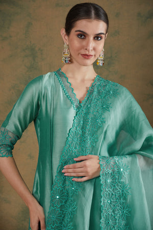 Steel Blue Suit Three Piece Set image 3