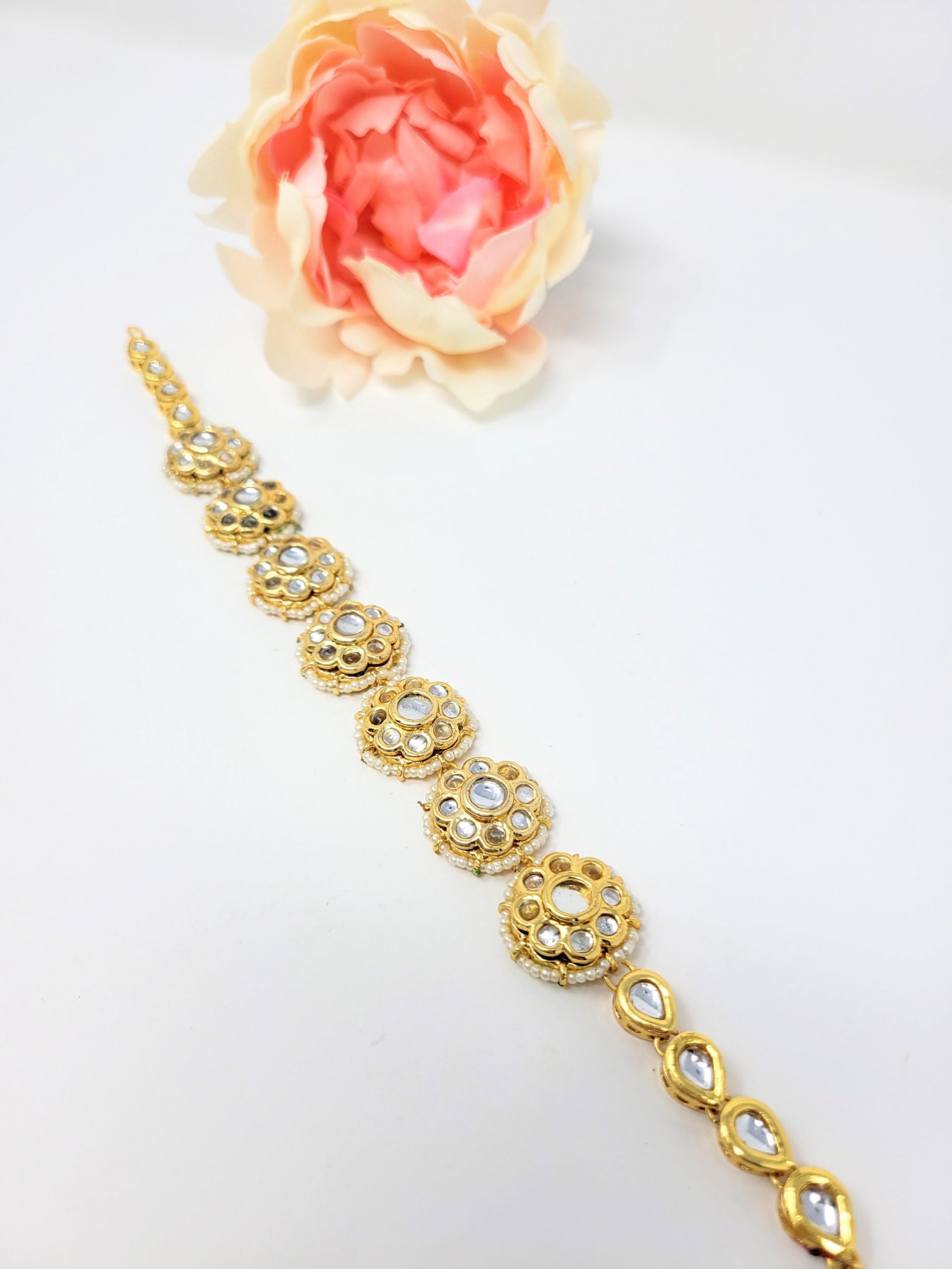 Golden Kundan Matha Patti image 0