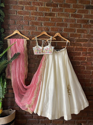 Ivory Swan Lehenga Set image 1