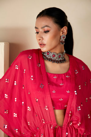 Ombre Kaftan Jacket Pants Set image 7