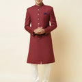 Maroon Sherwani Set image 0