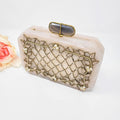 White Resin with Agate Clasp Clutch image 0