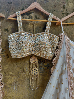 Mirror Bustier Blouse - M image