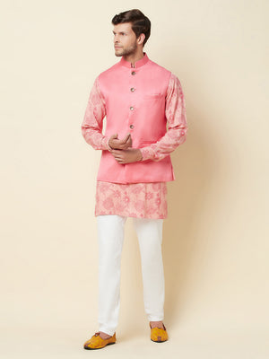 Pink Floral Kurta Set - Custom image