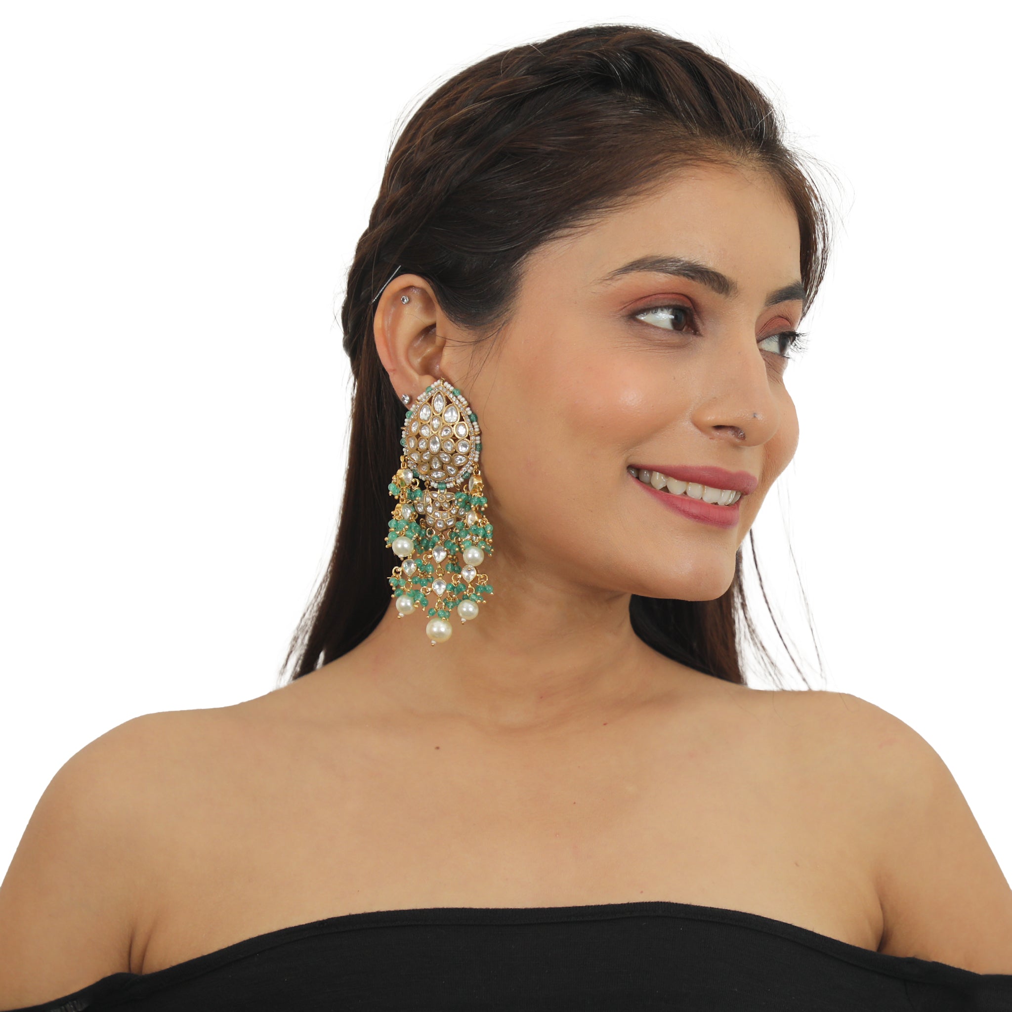 22KT Gold Plated Festive Necklace Set image 2