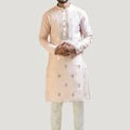 Baby Pink Mirror Work Kurta Set image 0