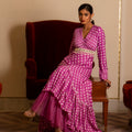 Purple Pintuck Dress image 0