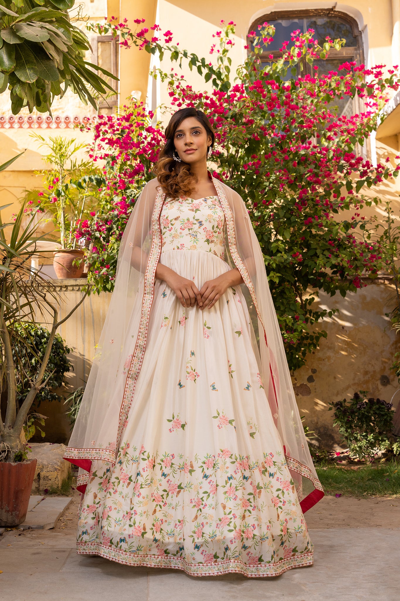 Classic Embroidered Anarkali Set - Custom image