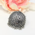 Oxidized Ring with Ghungroo image 0