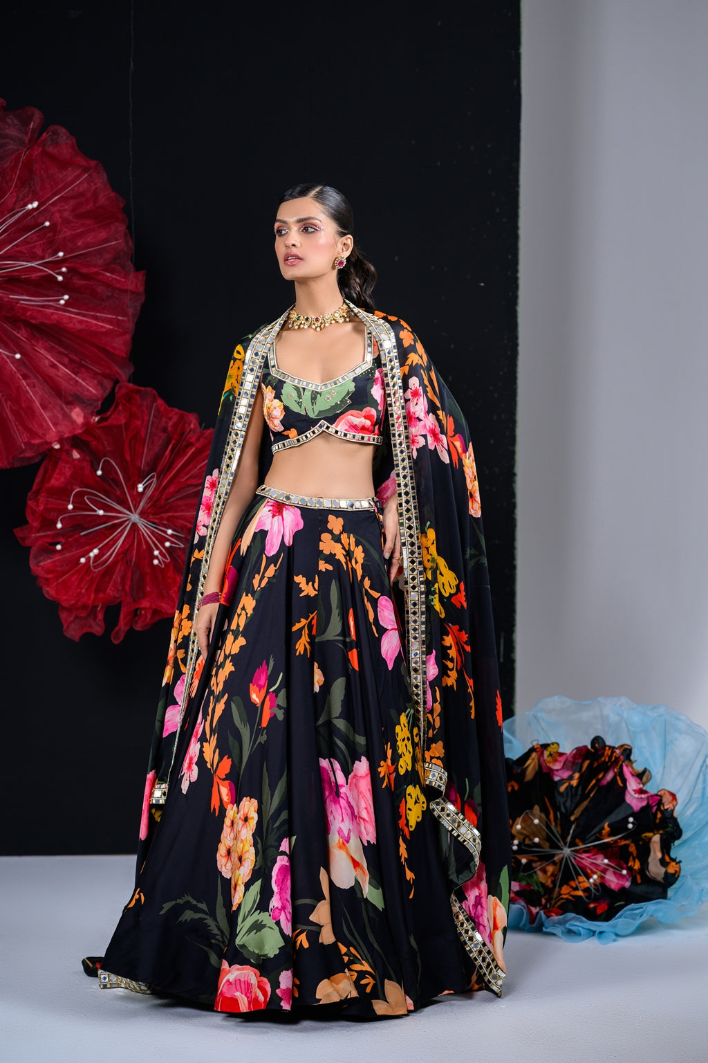 Ebony Lehenga Set image 0