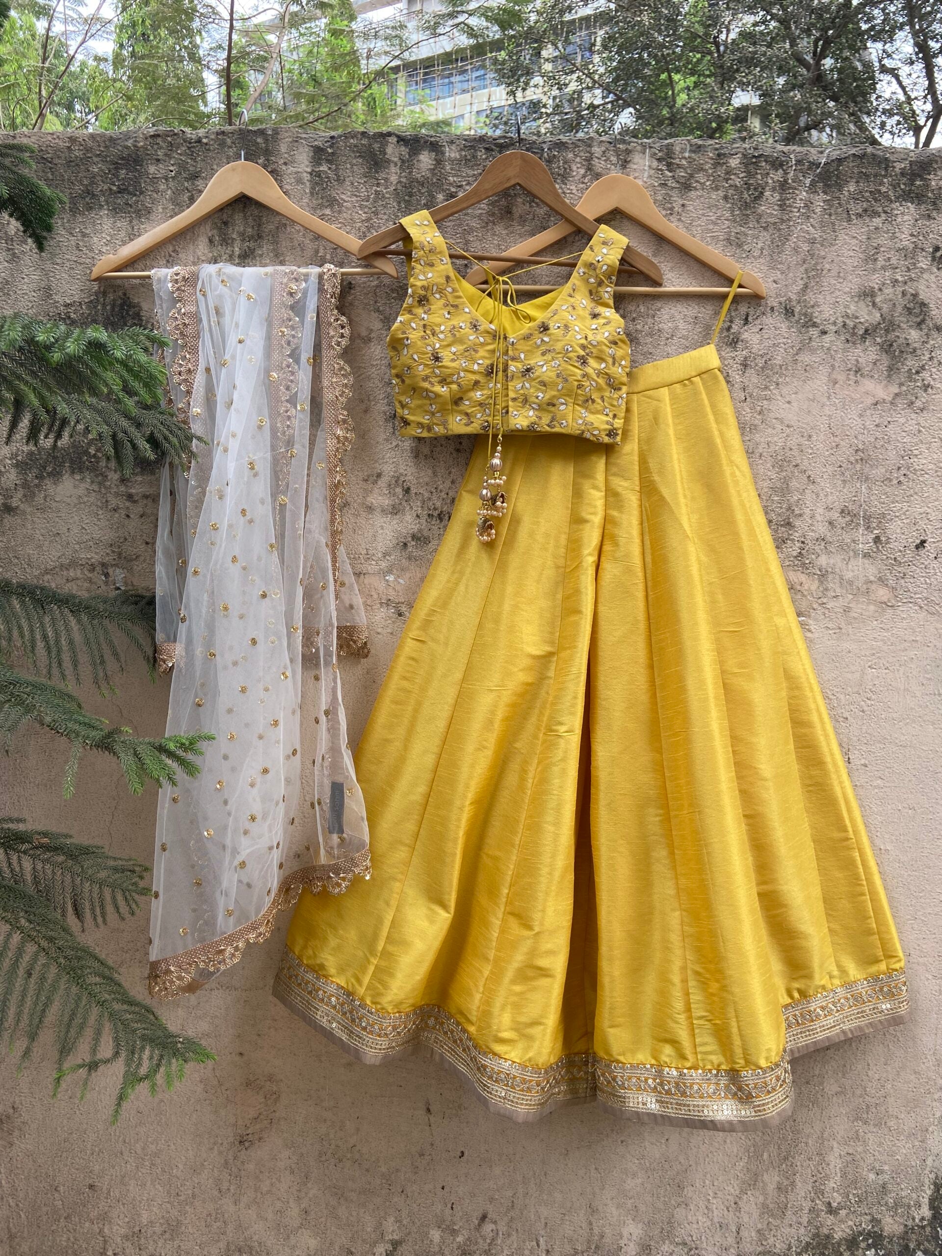 Yellow KNV palazzo set image 3