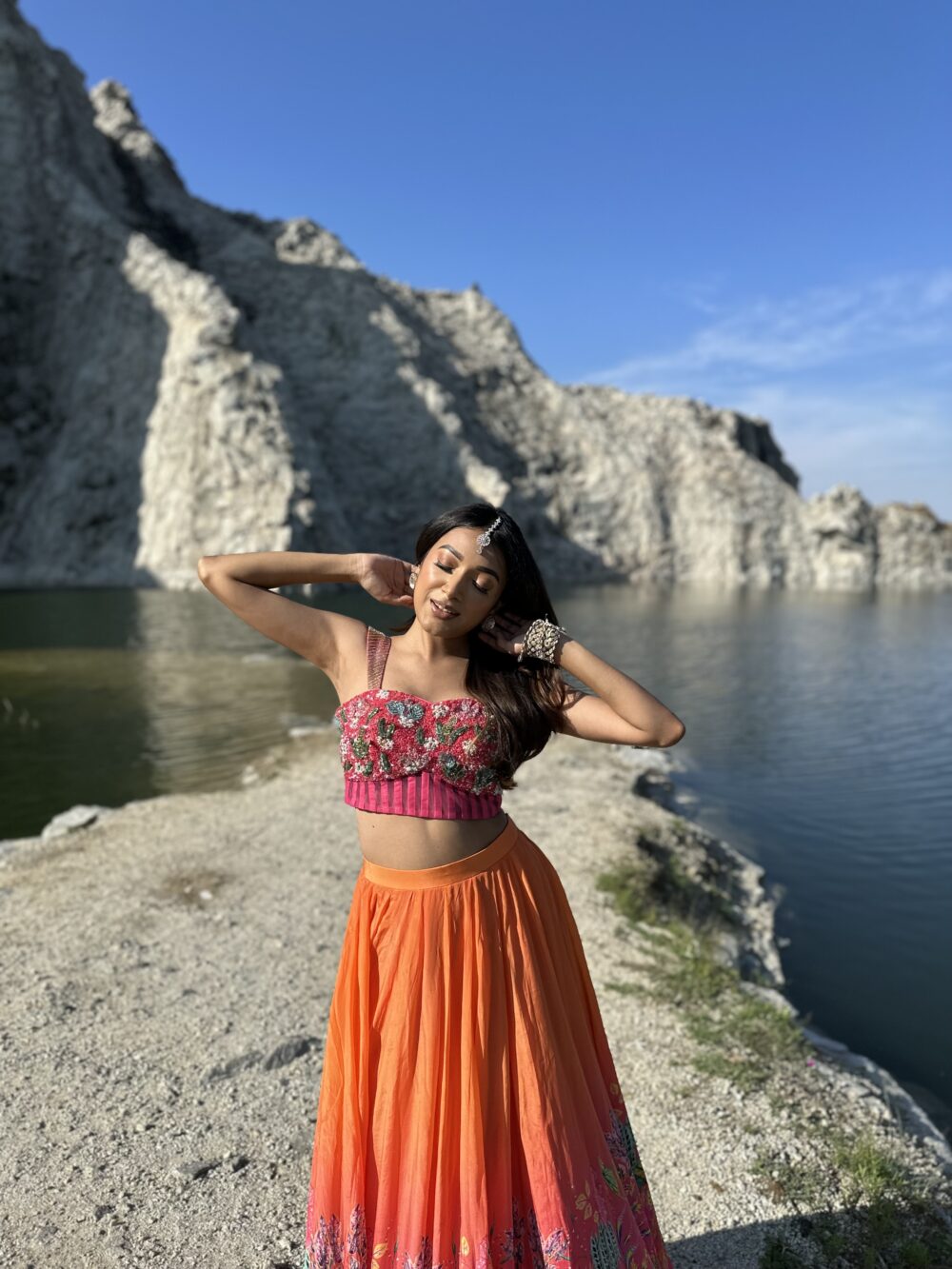 Ombre Orange Skirt with Corset image 3