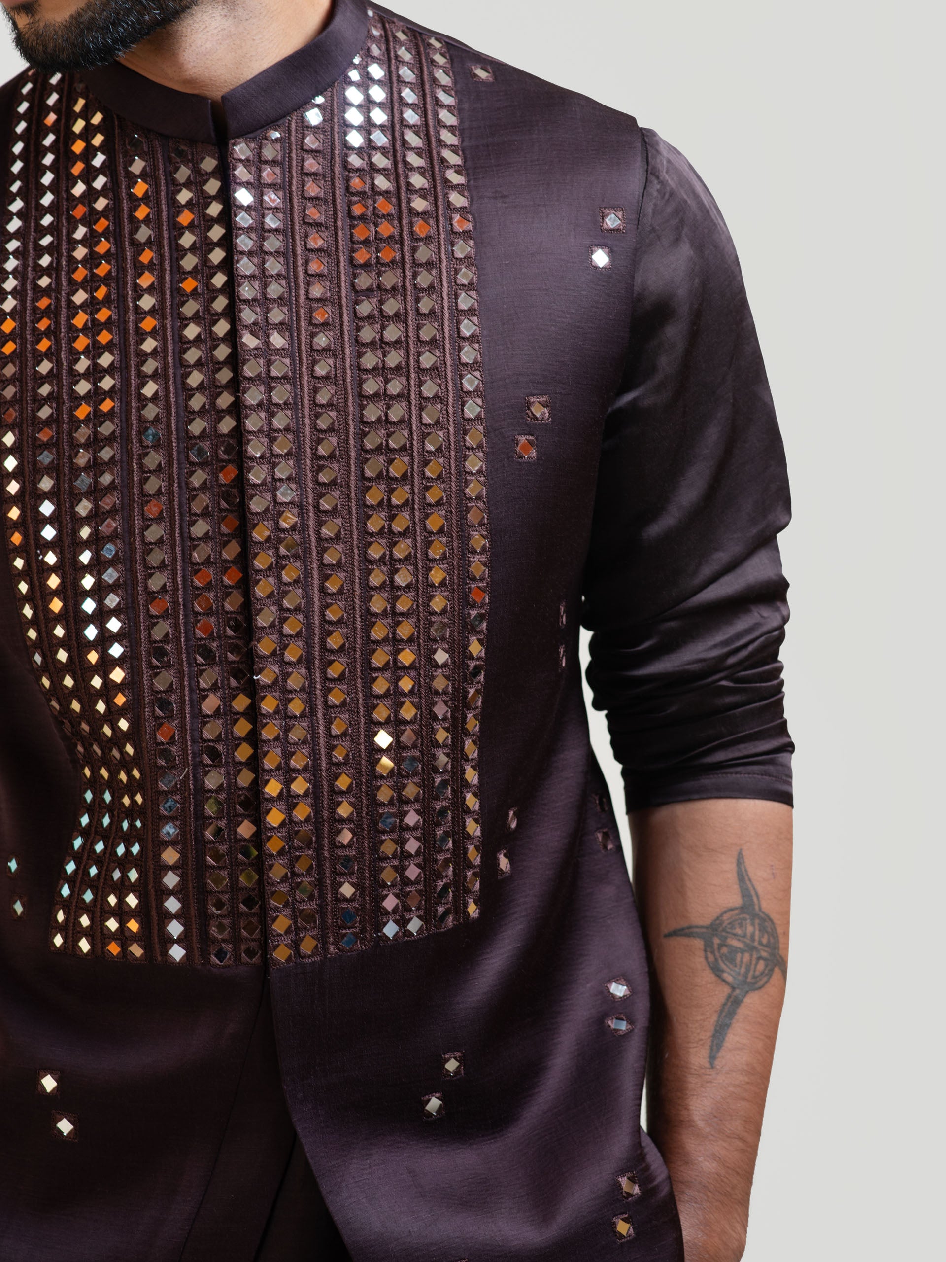Coco Brown Nehru Jacket image 2