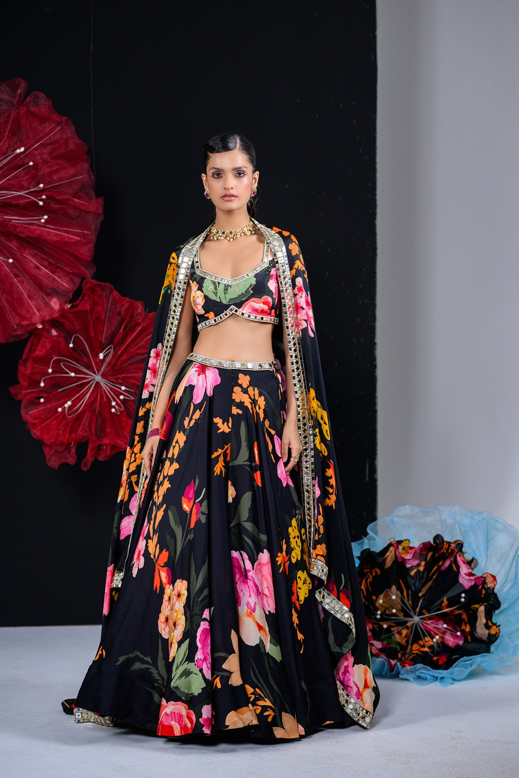 Ebony Lehenga Set image 7
