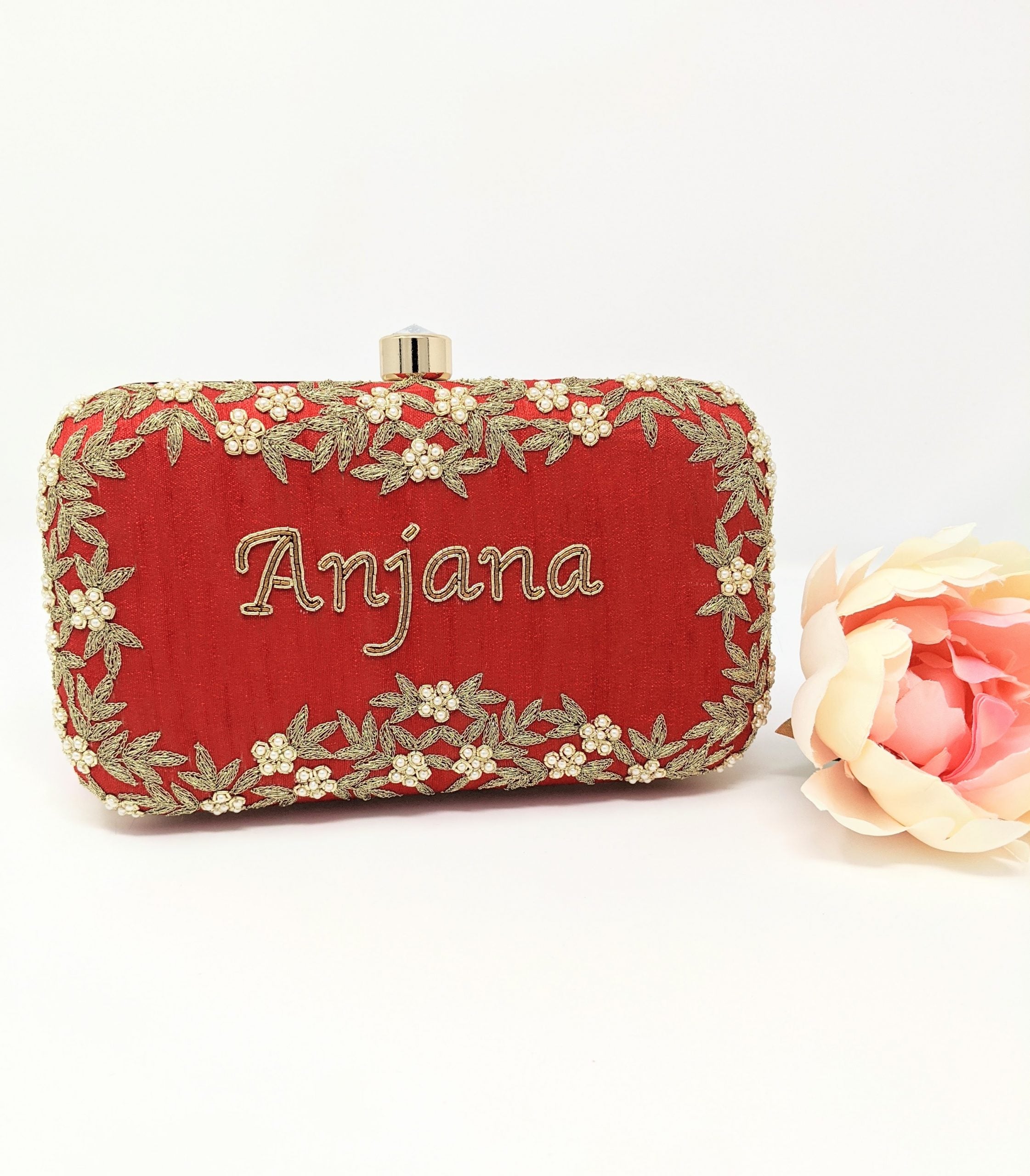 Rectangle Embroidered Clutch image 1