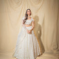 Offwhite Glam Lehenga Set image 0