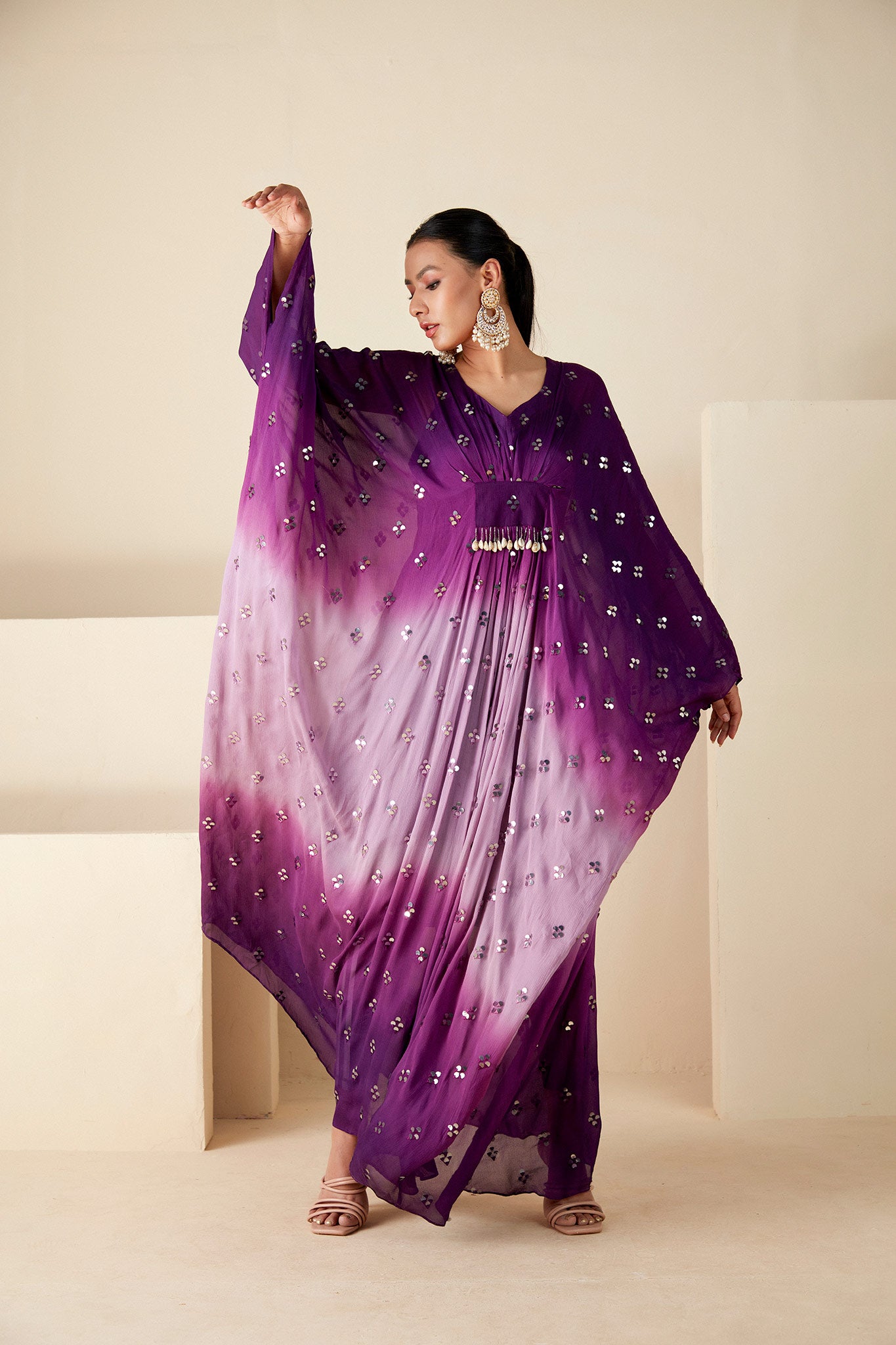 Twilight Tassel Ombre Kaftan image 3