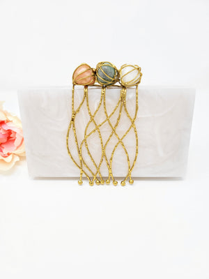 Triple Stone Resin Clutch image 1
