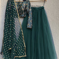 Emerald Green Lehenga Set image 0