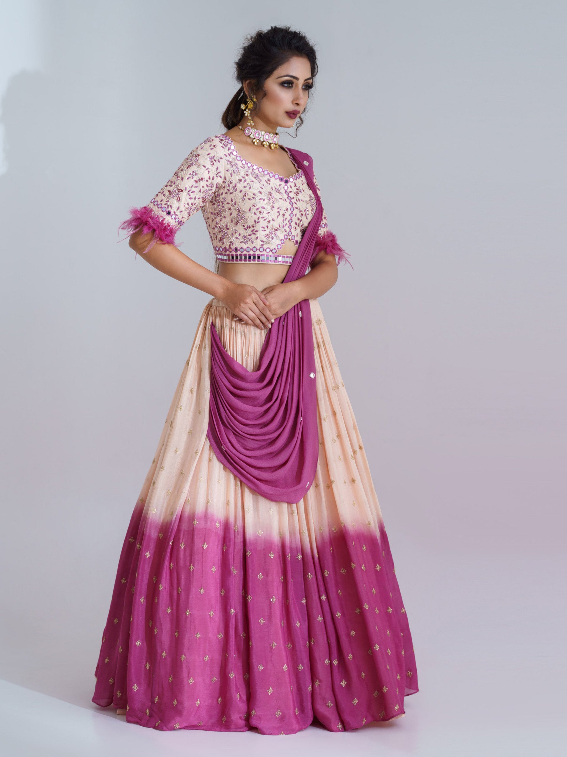 Pale Purple Lehenga Set - XL image