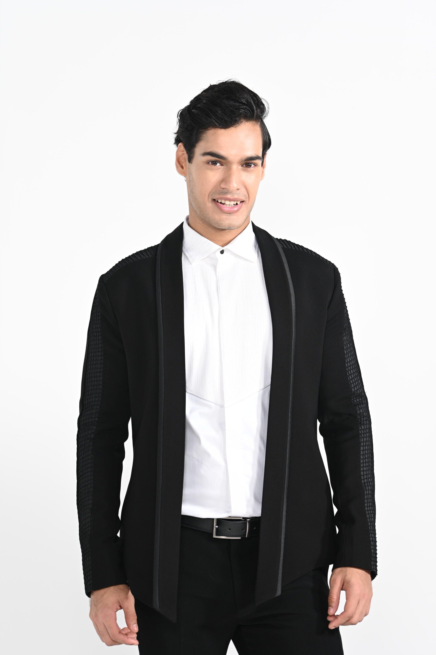 Open Blazer With Pintuck Detailing image 4