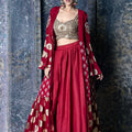Red Gold Lehenga Set image 0
