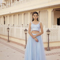 Powder Blue Bustier with Tulle Skirt image 0
