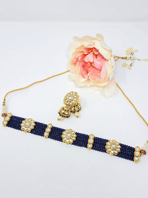 Navy Blue Choker Set image 1