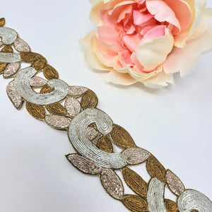Beige Embroidered Belt image 2