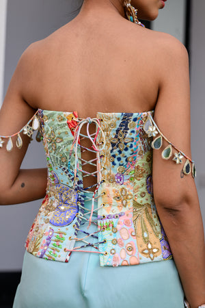 Gardenia Highlighted Corset With Skirt image 3