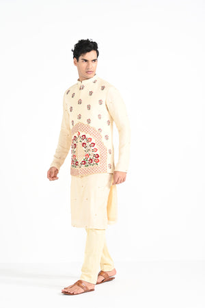 Rajasthani Floral Nehru with Butta Kurta image 2