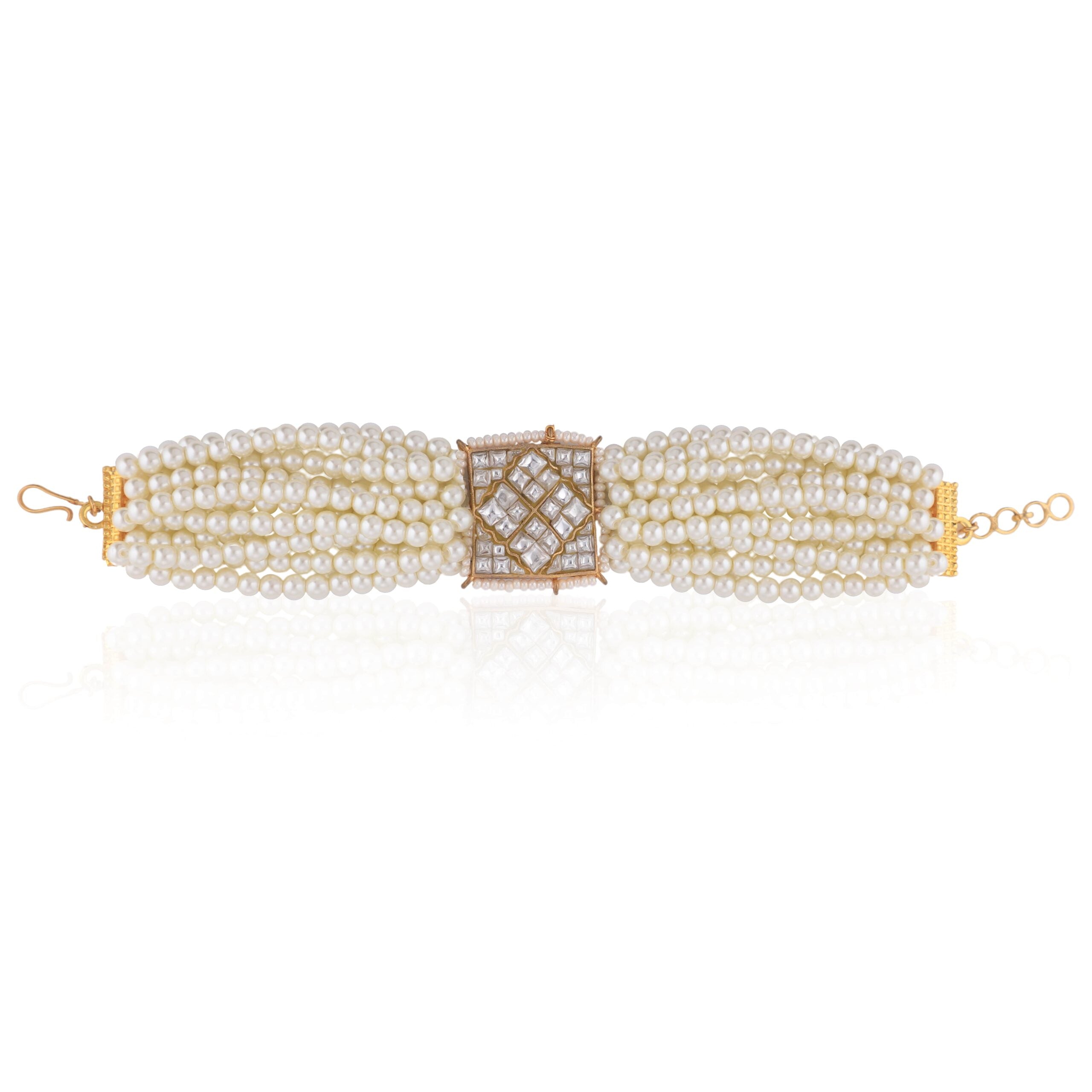 Gold Plated Multi Strand Charm Bracelet image 0