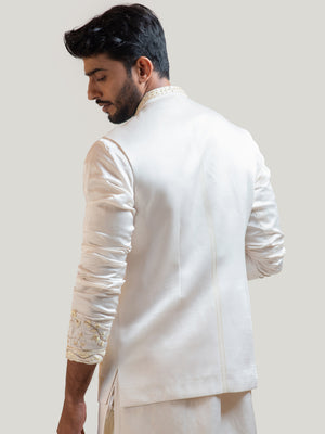 Cream Paradise Nehru Jacket image 3