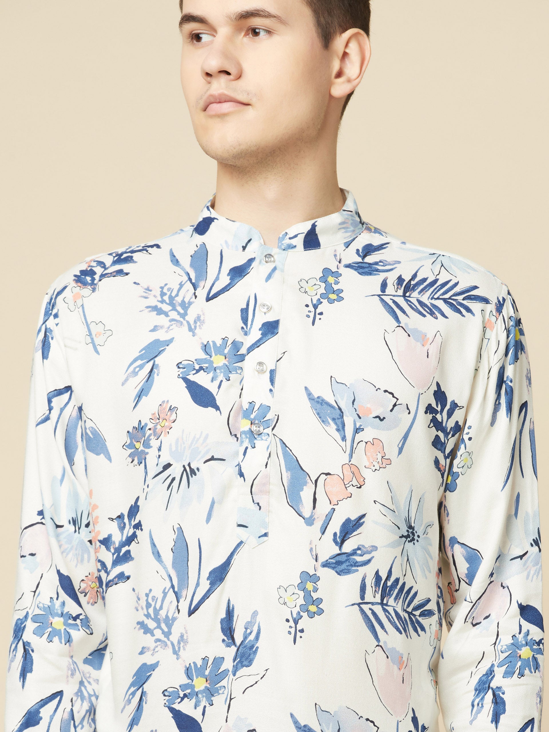 White Paradise Kurta image 3