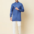 Blue Linen Kurta image 0