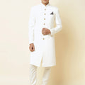 Pure White Sherwani Set image 0