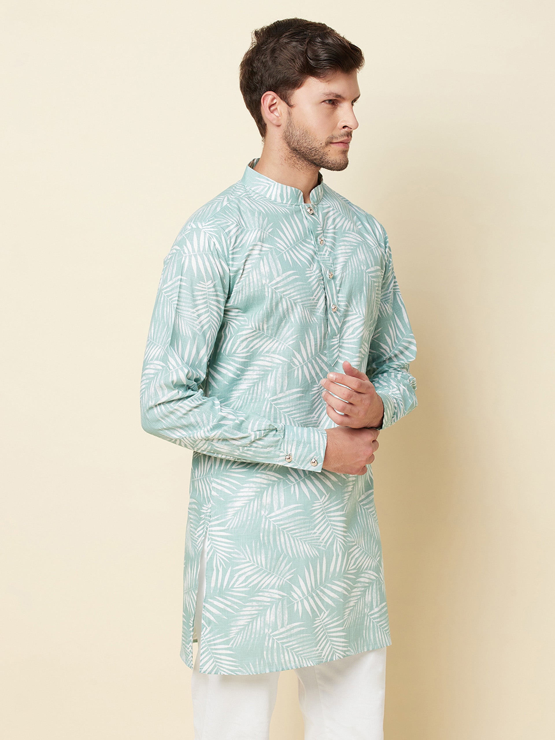 Tropical Print Kurta image 3